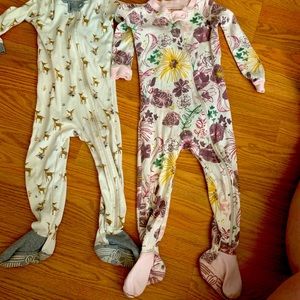 Burts bees & Carter’s toddler girls sleeper bundle